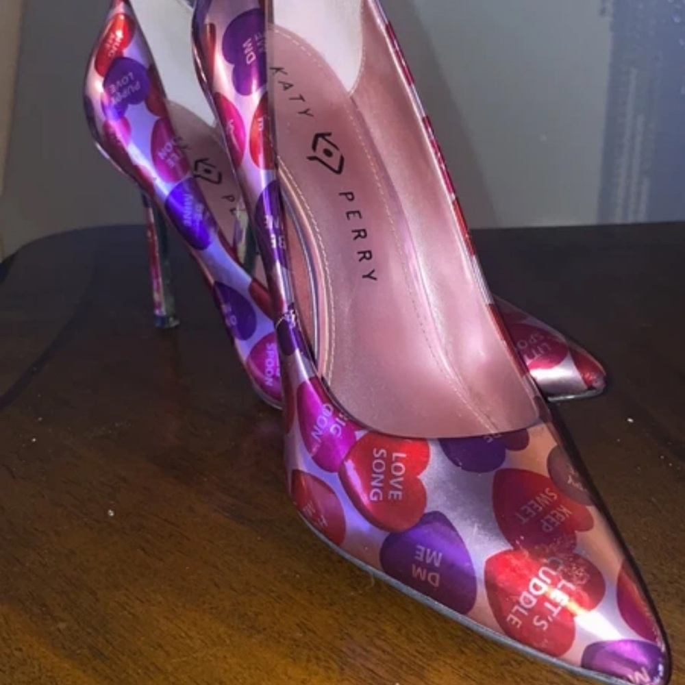 Katy Perry Collections Red and Purple Heart Heels